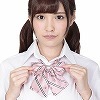 きゅん可愛スクールリボン ピンクストライプ